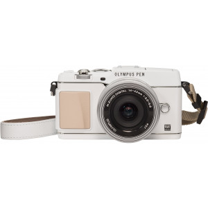 Olympus Pen E-P5 Kamera (16,1 Megapixel, Full HD, 7,6 cm (3 Zoll) Display, WiFi) inkl. 14-42mm Pancake Objektiv und Ledertrageriemen, weiß-22