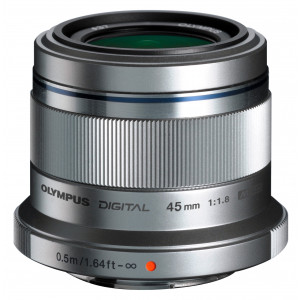 Olympus M.Zuiko Digital 45 mm 1:1.8 Objektiv silber-22