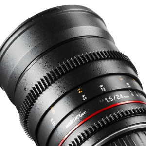 Walimex Pro 24 mm 1:1,5 VDSLR Foto und Videoobjektiv (inkl. Filtergewinde 77mm, Gegenlichtblende, Zahnkranz, stufenlose Blende und Fokus) für Sony A Objektivbajonett schwarz-22