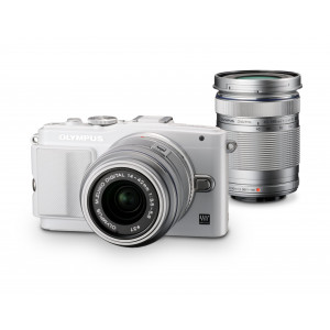 Olympus Pen E-PL6 Systemkamera (16 Megapixel, 7,6 cm (3 Zoll) Touchscreen, bildstabilisiert) Kit inkl. 14-42 mm und 40-150 mm Objektiv weiß-21