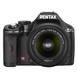 Pentax KM SLR-Digitalkamera (10 Megapixel, Bildstabilisator) Kit inkl. DA L 18-55mm-22