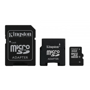 Kingston micro Secure Digital High Capacity (SDHC) Card 16GB Speicherkarte (Retailverpackung) mit Adapter-21