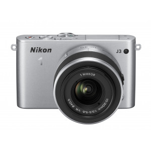 Nikon 1 J3 Systemkamera (14 Megapixel, 7,5 cm (3 Zoll) LCD-Display, Full HD) Kit inkl. 1 Nikkor 10-30 mm VR-Objektiv silber-22