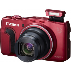 Canon PowerShot SX710 HS Digitalkamera (20,3 Megapixel CMOS, 30-fach optischer Zoom, 60-fach ZoomPlus, HS-System, opt. Bildstabilisator, 7,5 cm (3 Zoll) Display, Full HD Movie 60p, WLAN, NFC) rot-22