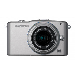 Olympus Pen E-PM1 Systemkamera (12 Megapixel, 7,6 cm (3 Zoll) Display, bildstabilisiert) silber mit 14-42mm Objektiv silber-22