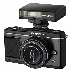 Olympus PEN E-P2 SE Systemkamera (12,3 Megapixel, 7,6 cm (3 Zoll) Display, Bildstabilisator) schwarz Pancake Kit and FL-14 Blitzgerät-22