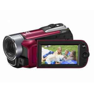 Canon LEGRIA HF R16 AVCHD-Camcorder (Dual-Flash-Memory, 20-fach opt. Zoom, 6,7 cm (2,7 Zoll) Display) rot-22