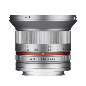 Samyang 12mm F2.0 Objektiv für Anschluss Fuji X silber-22