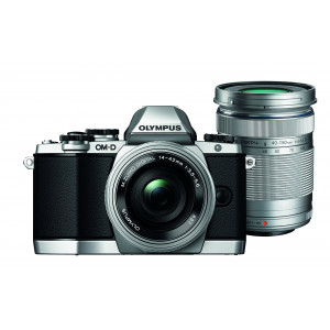 Olympus OM-D E-M10 kompakte Systemkamera inkl. 14-42 mm Pancake Objektiv und 40-150 mm Objektiv (16,1 Megapixel, 7,6 cm (3 Zoll) Display, WLAN, HDMI, USB 2.0) silber-21