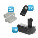 Minadax Batteriegriff für Canon EOS 450D, 500D wie BG-E5 + 2x LP-E5 (wie das Original) + 1x Infrarot Fernbedienung!-09