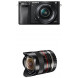 Sony Alpha 6000 Systemkamera inkl. SEL-P1650 Objektiv schwarz + Walimex Pro 8mm 1:2,8 Fish-Eye II Objektiv-02