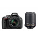 Nikon D5200 SLR-Digitalkamera (24,1 Megapixel, 7,6 cm (3 Zoll) TFT-Display, Full HD, HDMI) Double-Zoom-Kit inkl. AF-S DX 18-55 mm VR und 55-200 mm Objektiv schwarz-04