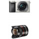 Sony Alpha 6000 Systemkamera inkl. SEL-P1650 Objektiv silber + Walimex Pro 8mm 1:2,8 Fish-Eye II Objektiv-02