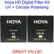 Hoya 55mm HD Digital Circular Polarising CPL and UV Multi-Coated Lens Filter Kit-01