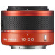 Nikon 1 J2 Systemkamera (10,1 Megapixel, 7,5 cm (3 Zoll) Display) Double Zoom Kit inkl. Nikkor VR 10-30 mm/VR 30-110 mm orange-012