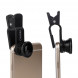 MEMTEQ® 5 in 1 Clip-On Kamera-Adapter Fischauge Objektiv Set Fischaugenobjektiv + Weitwinkel + Mikroobjektiv + 2X EXT Barlow + CPL Polfilter für alle Smartphones und Handys Schwarz-09