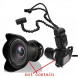 REPPO Retractable Camera Macro Twin Flash light with flexible arms Speedlite Flash Light for Canon Nikon Pentax Sony DSLR Camera flash-09