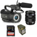 Kit Camcorder GY-LS300 JVC 4K Ready CMOS super35 Ultra HD 24/30p 150Mbps + 1 Battery + 1 Memory Card Sandisk 64Gb 95Mb + Lens OLYMPUS M.Zuiko Digital 12-40mm f/2.8 ED Pro Micro-FT 4:3-01