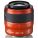 Nikon 1 J2 Systemkamera (10,1 Megapixel, 7,5 cm (3 Zoll) Display) Double Zoom Kit inkl. Nikkor VR 10-30 mm/VR 30-110 mm orange-012