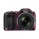 Nikon Coolpix L830 Digitalkamera (16 Megapixel, 34-fach opt. Zoom, 7,6 cm (3 Zoll) RGBW-LCD-Display, bildstabilisiert, Dynamic-Fine-Zoom, Full-HD) aubergine-010