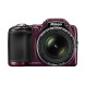 Nikon Coolpix L830 Digitalkamera (16 Megapixel, 34-fach opt. Zoom, 7,6 cm (3 Zoll) RGBW-LCD-Display, bildstabilisiert, Dynamic-Fine-Zoom, Full-HD) aubergine-010