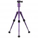 Mantona kaleido mini Foto-/Tisch und Travelstativ (inkl. Kugelkopf mit Schnellwechselplatte und Transporttasche) light purple metallic-08