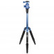 SIRUI T-005X Traveler Ultralight Dreibeinstativ + C-10S Kugelkopf (Alu, Höhe: 130cm, Gewicht: 0,83kg, Belastbarkeit: 4kg) blau-05