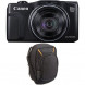 Canon PowerShot SX710 HS Digitalkamera schwarz + AmazonBasics Kameratasche-01