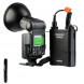 Godox Witstro AD360II-C TTL 360W GN80 Externe leistungsstarke Speedlite Blitz Blitzgeräte Blitzlicht-Kit mit 4500mAh PB960 Lithium Batterie für Canon EOS-Kameras mit Andoer® Reinigungsstift-09