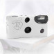 Einwegkameras / Einwegfotos in weiß mit silbernen Herzen Inhalt pro Packung: 10 Stück Hochzeitskameras-01