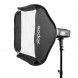 Godox AD600BM 600Ws GN87 HSS Outdoor-Blitz Blitzlicht Blitzgeräte mit Handy Blitz Kopf, 23x23 Zoll Softbox, 7 Zoll Reflektor mit Diffusor und Tragetasche für Canon Nikon Sony DSLR Kameras-09