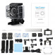 Sport Kamera, Topop Actionkamera 4K HD 1080P WiFi DV Action Waterproof 170° Wide Angle Lens 2 Zoll Sportcam-Schwarz-06