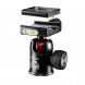 Mantona DSLM Reisestativ für System/DSLR/Kompaktkamera (143 cm (56,3 Zoll), Kugelkopf, Belastbarkeit: 5kg, drehbare Mittelsäule, kompaktes Packmaß) rot-011