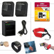 Xtech® Deluxe 23 Piece Accessory Kit for GoPro HERO4 Hero 4 Digital Camera Includes Head Strap Mount, Chest Strap Mount, 16GB High Speed Memory Card + 2 AHDBT-401 Batteries, Quick Dual Charger, 12" inch Highly Flexible Tripod, Custom Large size Case, Hand-07