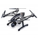 Yuneec Typhoon Q500 4K Black Edition Koffer Steuerung 2 Akkus CG03 Steadygrip Fluguhr Flytimer Copter-Card-010