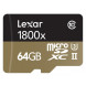 Lexar Professional 1800x microSDXC 64GB UHS-II W/USB 3.0 Reader Flash Memory Card LSDMI64GCRBEU1800R-06