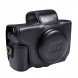 MegaGear Kameratasche für Canon PowerShot G5 X G5X Kompakte Systemkamera ... (Schwarz, Leder)-010