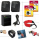 Xtech® Pro 29 Piece Accessory Kit for GoPro HERO4 Hero 4 Digital Camera Includes a Head Strap Mount, Chest Strap Mount, Hand Held Monopod, 32GB High Speed Memory Cards, 12" inch Flexible Tripod, Floating Bobber Handle, 2 AHDBT-401 Batteries, Quick Dual Ch-07