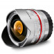 Walimex Pro 8mm 1:2,8 CSC Fish-Eye-Objektiv (feste Gegenlichtblende, UMC Linsen, große Tiefenschärfe) für Fuji X Objektivbajonett silber-07