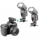 Neewer® NW-982II E-TTL Blitz Speedlite Kit für Canon DSLR-Kameras, Enthält: (2) NW-982II Blitz + (2) B-Typ-Halter + (2) 75 "/ 190cm Licht Stand + (1) Tasche + (1) FC 16 Auslöser and Empfänger + (2) Diffusor Schirme-08