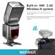 Neewer® NW860II S 2.4G Funk 1/8000 HSS TTL Master Slave Blitz Speedlite für Sony-Kamera mit neuen Mi Hot Shoe und 2000mAh aufladbar, Li-Ionen-Akku So wie A77II A7RII A7R A58 A99 ILCE6000L-08