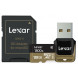 Lexar Professional 1800x microSDXC 128GB UHS-II W/USB 3.0 Reader Flash Memory Card LSDMI128CRBEU1800R-06