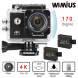 WiMiUS Actioncam 4k Kamera Action Wifi Full HD Actionkamera 16MP Helmkamera Wasserdicht 40M mit 2 Batterien (Q1) (Schwarz)-010