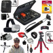 Xtech® Ideal 21 Piece Accessory Kit for GoPro HERO4 Hero 4 Digital Camera Includes Head Strap Mount, 16GB High Speed Memory Card + High Capacity AHDBT-401 Battery + Quick Dual Charger + 12" inch Highly Flexible Tripod + Custom Large size Case, Hand Held M-08