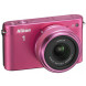 Nikon 1 J2 Systemkamera (10,1 Megapixel, 7,5 cm (3 Zoll) Display) Kit inkl. Nikkor 11-27,5 mm pink-06