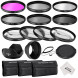 Neewer® 58MM Professionelle Komplette Objektiv-Filter Zubehörsatz Set für CANON EOS 700D 650D 600D REBEL 550D 500D 450D 400D 350D 100D (T5i T4i T3i T2i T1i XSi XTi XT SL1) , Set umfasst : (1) Filterset (UV, CPL, FLD) + (1) Makro Nahaufnahme Filter Set (+1-08