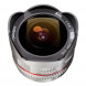 Walimex Pro 8mm 1:2,8 CSC Fish-Eye-Objektiv (feste Gegenlichtblende, UMC Linsen, große Tiefenschärfe) für Sony E Objektivbajonett silber-07
