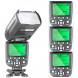Neewer® NW-982II E-TTL Blitz Speedlite Kit für Canon DSLR-Kameras, Enthält: (2) NW-982II Blitz + (2) B-Typ-Halter + (2) 75 "/ 190cm Licht Stand + (1) Tasche + (1) FC 16 Auslöser and Empfänger + (2) Diffusor Schirme-08