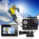 Lyhoon 2 Zoll 4K Wasserdicht 170 Grad Ultra-Weitwinkel Objektiv Sport Kamera Action mit zwei 1050mAh Akkus WIFI 2.4G Fernbedienung mit Zubehör Kits für Fahrrad Motorrad Tauchen Schwimmen usw (Weiß, 4K)-08