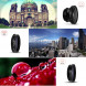 MEMTEQ® 5 in 1 Clip-On Kamera-Adapter Fischauge Objektiv Set Fischaugenobjektiv + Weitwinkel + Mikroobjektiv + 2X EXT Barlow + CPL Polfilter für alle Smartphones und Handys Schwarz-09